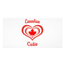 Canadian Cutie Personalized Photo Card