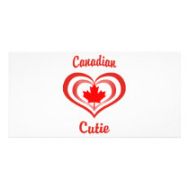 Canadian Cutie Personalized Photo Card