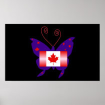Canadian Diva Butterfly In Black I