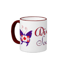 Canadian Diva Butterfly Society Coffee Mugs