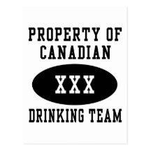 Canadian Drinking Team Post Cards