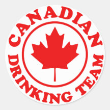 Canadian Drinking Team Sticker
