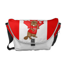 Canadian Eh Team Beaver Messenger Bag