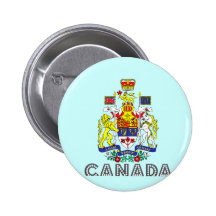 Canadian Emblem Pinback Buttons