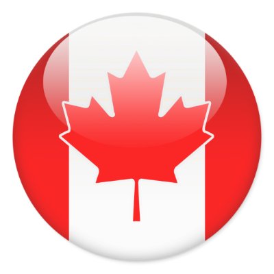 Canadian Flag 2.0 Round Stickers by StudioAG