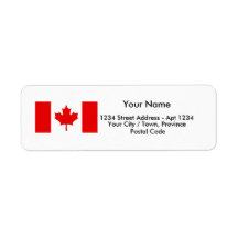 CANADIAN FLAG Address Labels