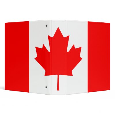 Canadian Flag Avery Binder by designs4you