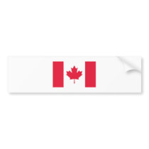 Canadian Flag Bumper Sticker
