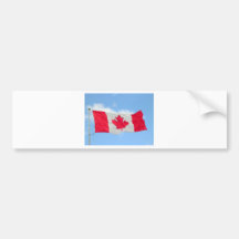 Canadian Flag Bumper Sticker