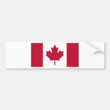 Canadian Flag Bumper Stickers