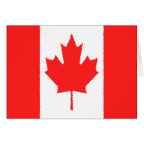 Canadian Flag Card