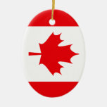 Canadian Flag Christmas Tree Ornaments