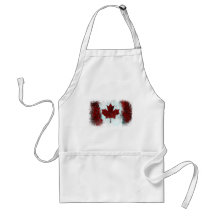 Canadian Flag Graffiti Aprons