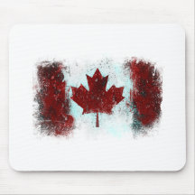 Canadian Flag Graffiti Mouse Pads