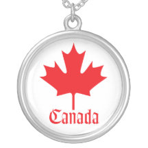 Canadian Flag Necklace