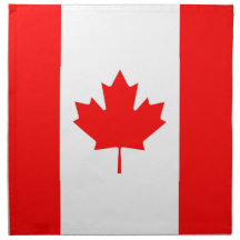 Canadian Flag on MoJo Napkin