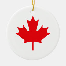 Canadian Flag Ornaments