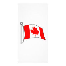 Canadian Flag Photo Greeting Card