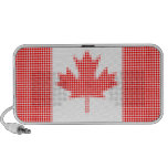 Canadian flag polka dots speakers