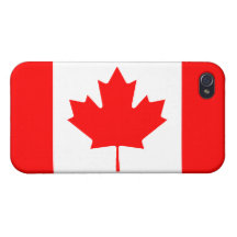 Canadian Flag Savvy iPhone 4 Matte Finish iPhone 4 Case