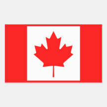 Canadian Flag Stickers