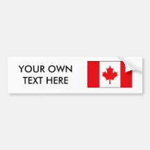 Canadian Flag T-shirts and Gifts Bumper Stickers