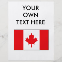 Canadian Flag T-shirts and Gifts Flyer Design