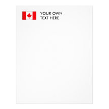 Canadian Flag T-shirts and Gifts Letterhead Template