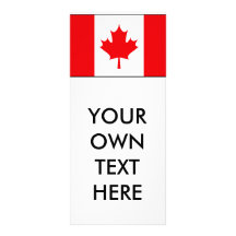 Canadian Flag T-shirts and Gifts Rack Card
