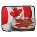 Canadian Flag with Cherry Maple Leaf Cake Organizers