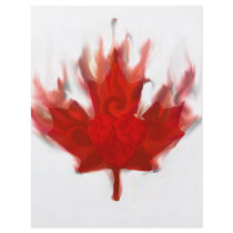 canadian flag with heart flyer