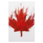 canadian flag with heart custom stationery