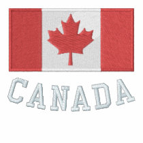 Canadian flag Zipper sweater Embroidered Track Jacket