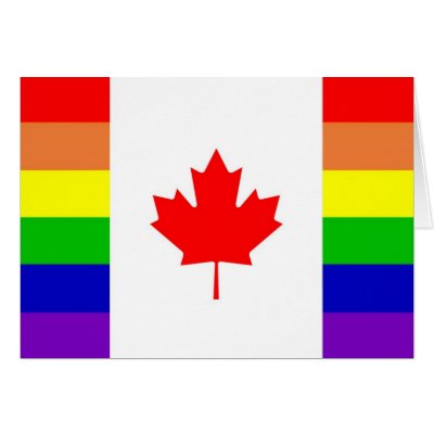 Canadian Gay Pride Greeting Card by markthaler