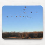 Canadian Geese Flying V Mousepad