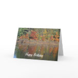 Canadian Geese In Autumn Nature Birthday Card