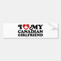 Canadian Girlfriend bumper stickers