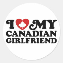 Canadian Girlfriend Sticker
