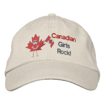 Canadian Girls Rock Embroidered Hats