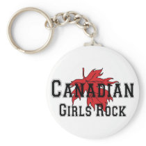 Canadian Girls Rock Keychain