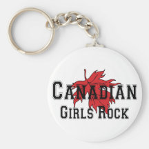Canadian Girls Rock Keychain
