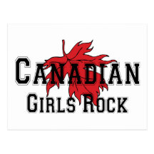Canadian Girls Rock Post Card