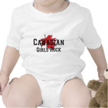 Canadian Girls Rock T Shirt Baby