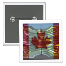 Canadian Gold MapleLeaf - Success in Diversity Pinback Buttons