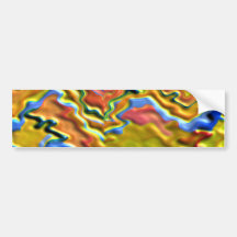 Canadian GOLD Waves Bumper Stickers