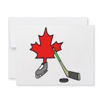 Canadian Hockey Custom Invitation