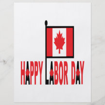Canadian Labour Day Flyer Design