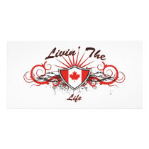 Canadian Livin The Life Personalized Photo Card