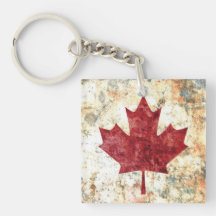 Canadian Maple Leaf Acrylic Keychains