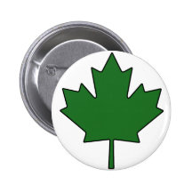 Canadian Maple Leaf Canada National Symbol Pinback Buttons
